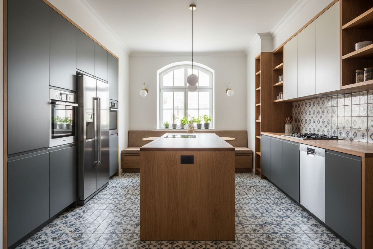 Carrelage cuisine : bien choisir pour une cuisine familiale – La maison ...