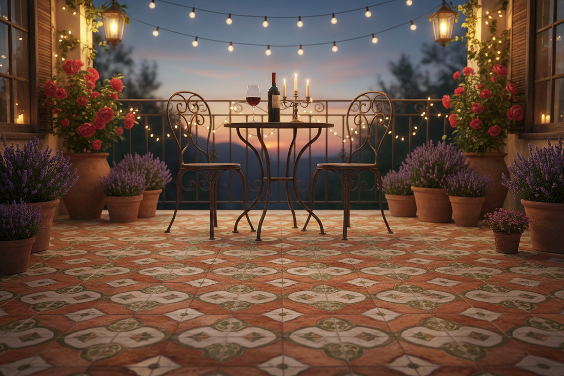 carrelage terrasse balcon -la maison de Martin