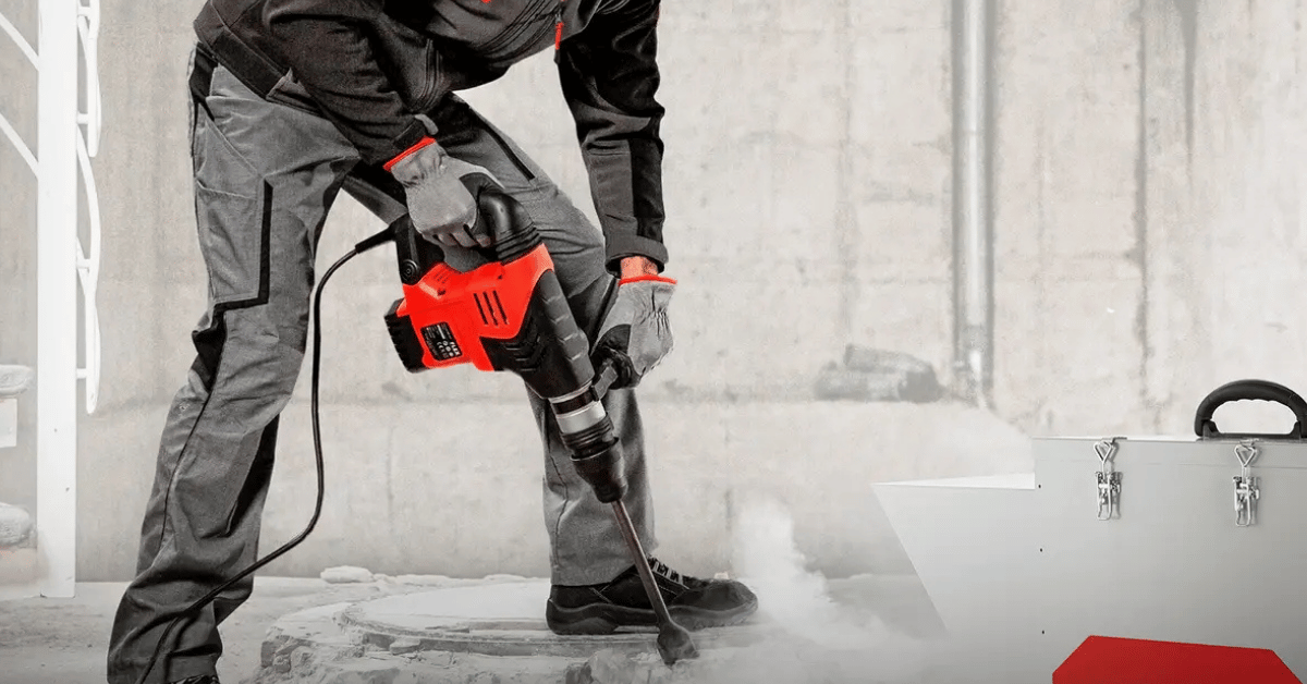 perforeuse de chantier - la maison de Martin