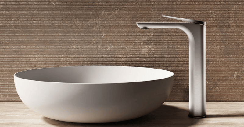 Robinetterie mitigeur lavabo surélevé design - la maison de Martiné design moderne - La maison de Martin