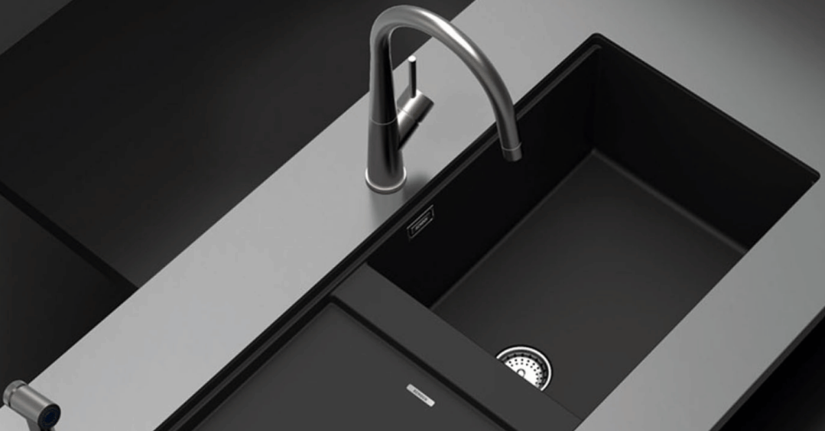 robinetterie et évier de cuisine design - la maison de Martin