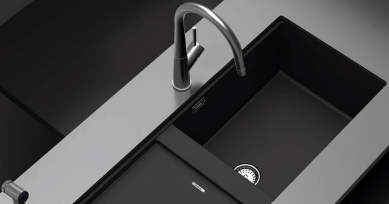 robinetterie et évier de cuisine design - la maison de Martin