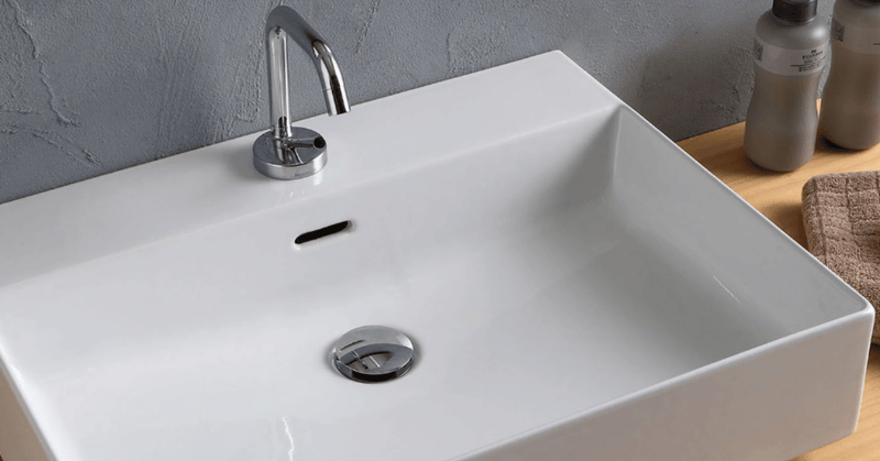 lavabo design blanche céramique - la maison de Martin