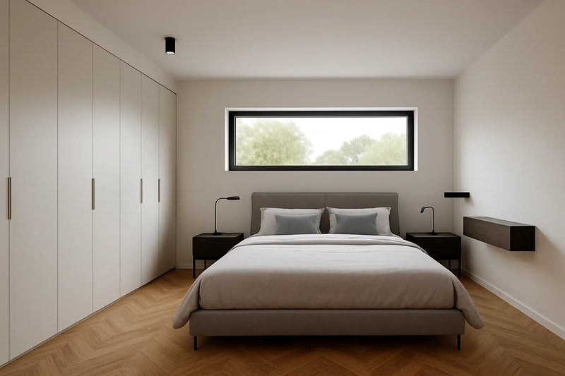 Parquet chêne naturel chambre moderne - La maison de Martin