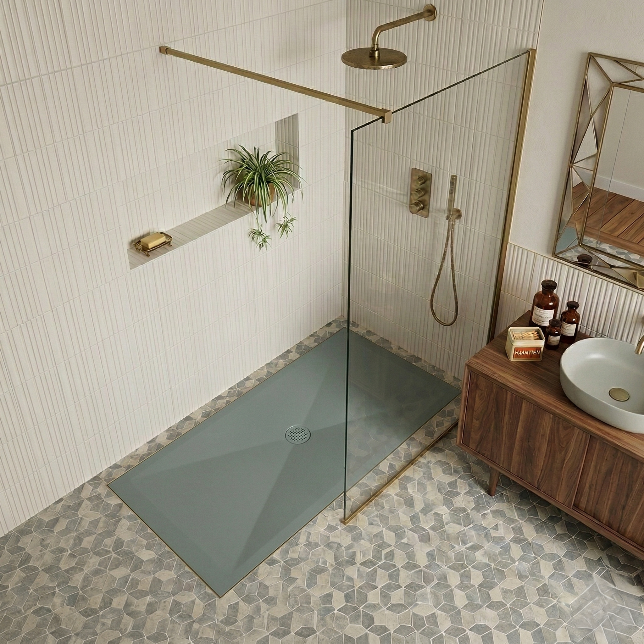 RECEVEUR DE DOUCHE  HARMONIA  170x70  (5 COULEURS ET DECOUPABLE)