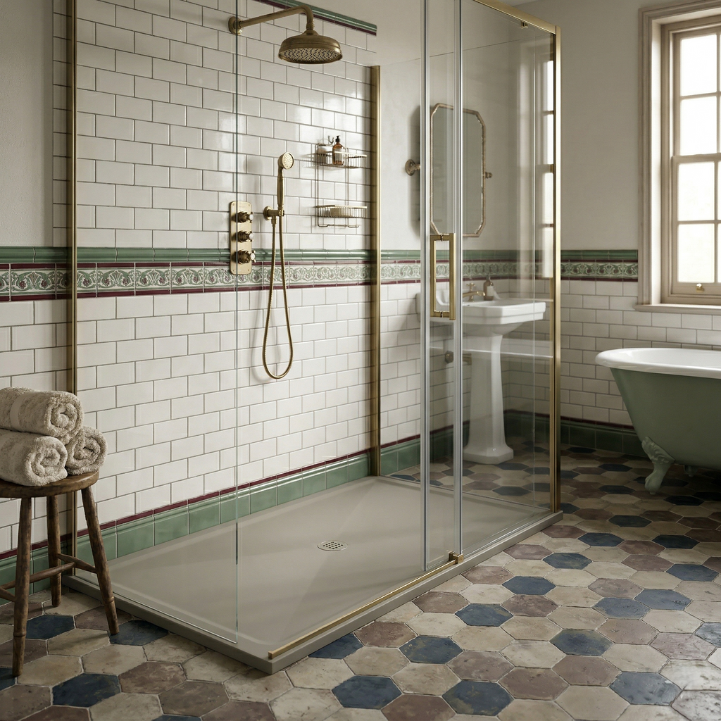 RECEVEUR DE DOUCHE HARMONIA 180x90  VERT MAT - La maison de Martin