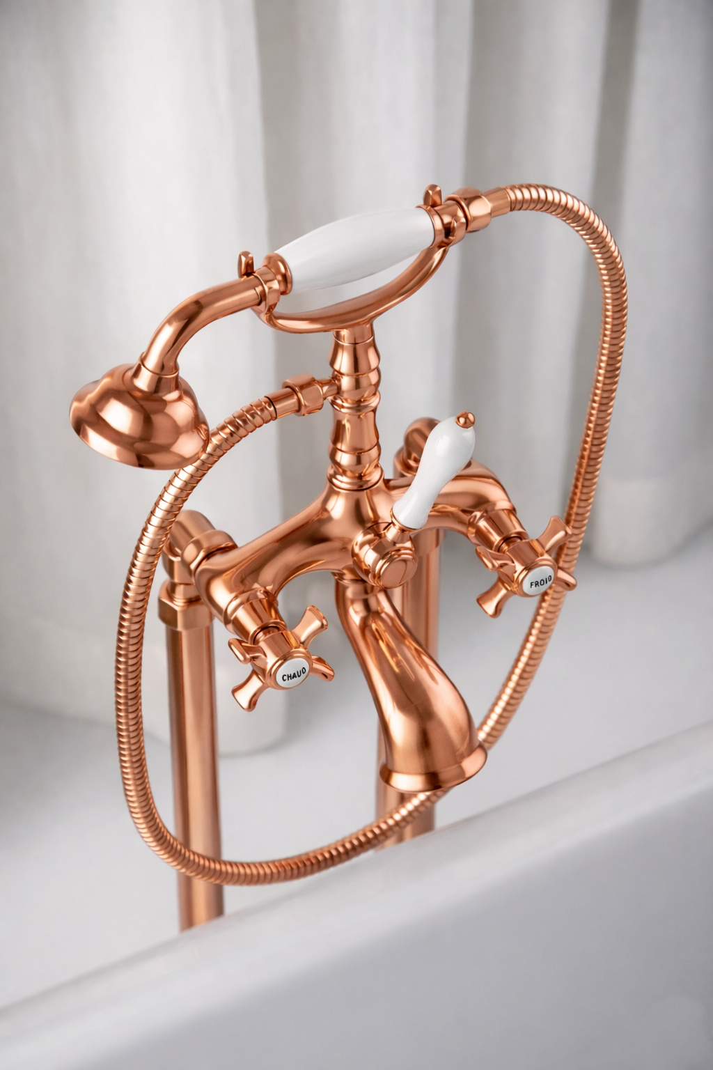 HERITAGE LAVABO LARGE OR ROSE BROSSE + VIDAGE