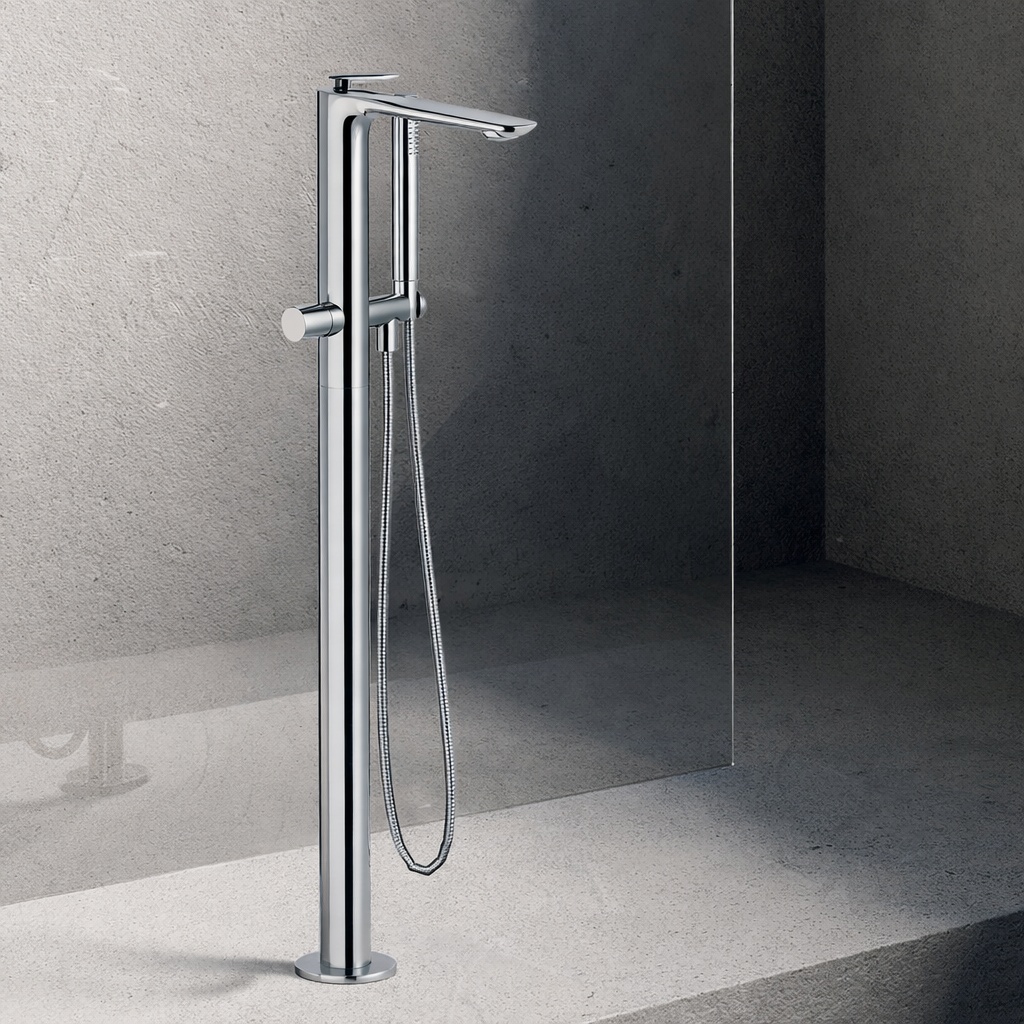 COVER MITIGEUR LAVABO MI-HAUT AVEC VIDAGE PUSH OPEN CHROME