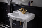HERITAGE MELANGEUR LAVABO VIEUX BRONZE + VIDAGE