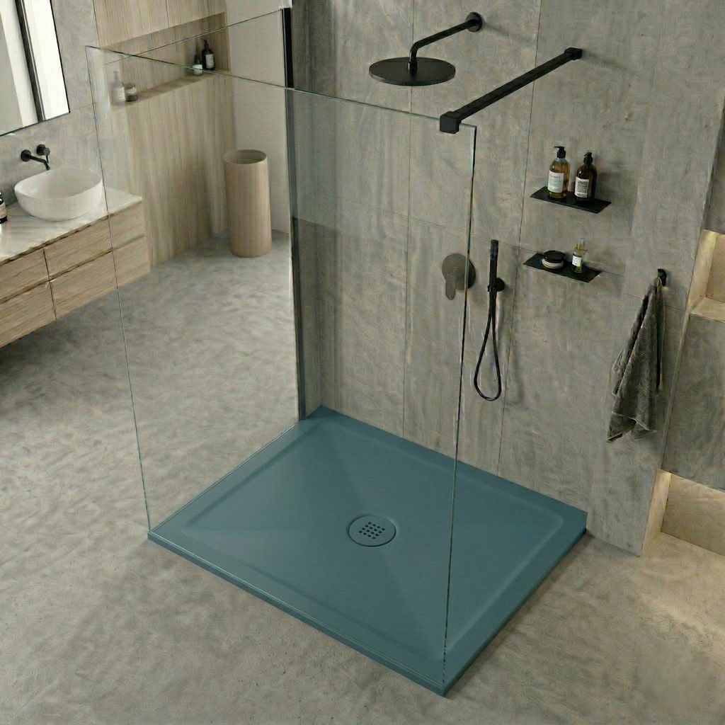 RECEVEUR DE DOUCHE  HARMONIA  80x70  (5 COULEURS ET DECOUPABLE)