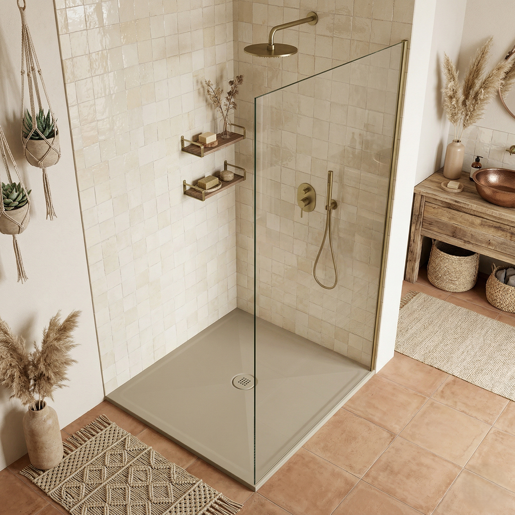 RECEVEUR DE DOUCHE  HARMONIA  80x80  (5 COULEURS ET DECOUPABLE)