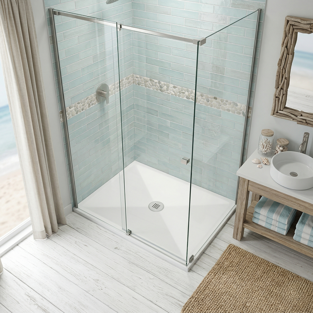 RECEVEUR DE DOUCHE  HARMONIA  90x70  (5 COULEURS ET DECOUPABLE)