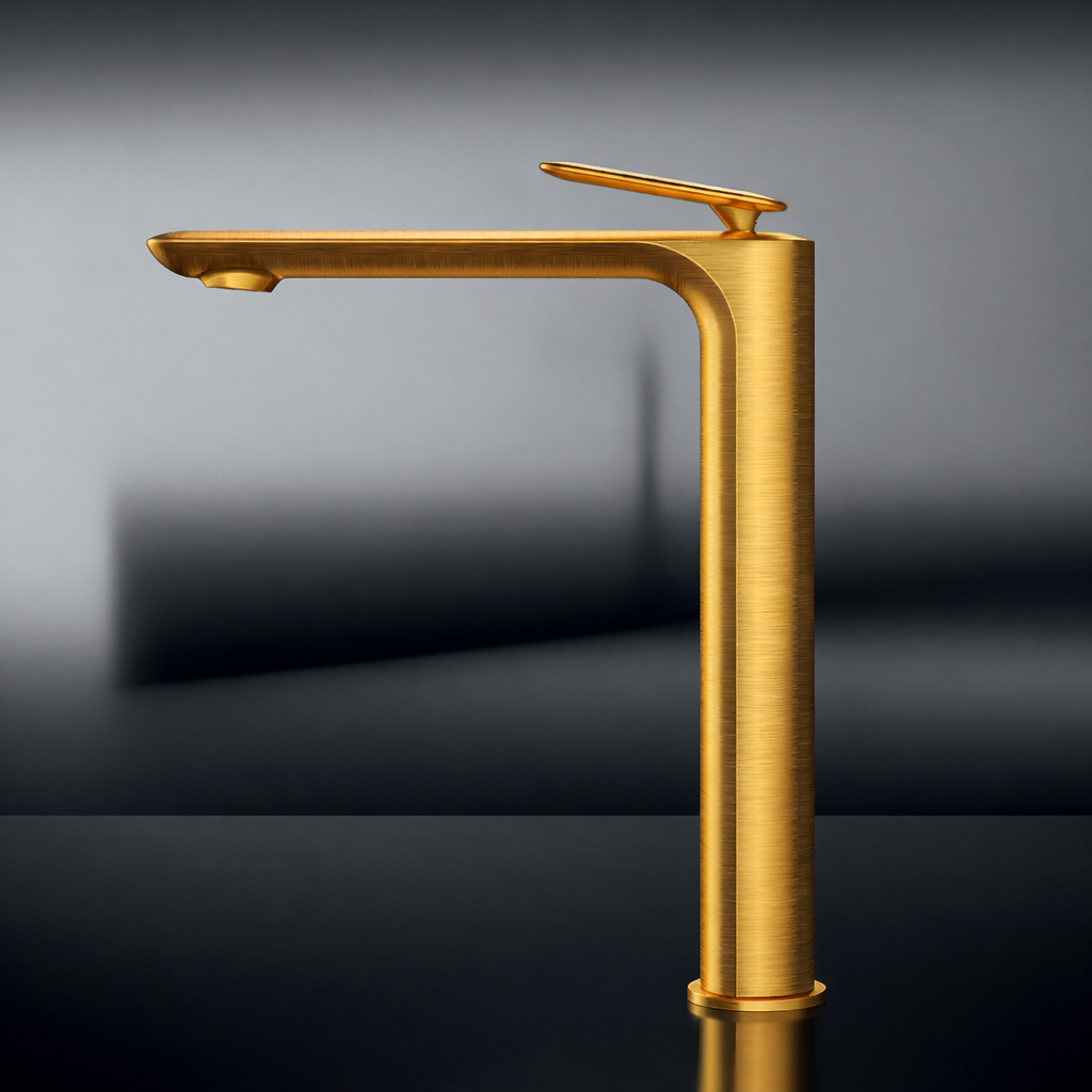 COVER MITIGEUR LAVABO AVEC VIDAGE PUSH OPEN OR BROSSEE