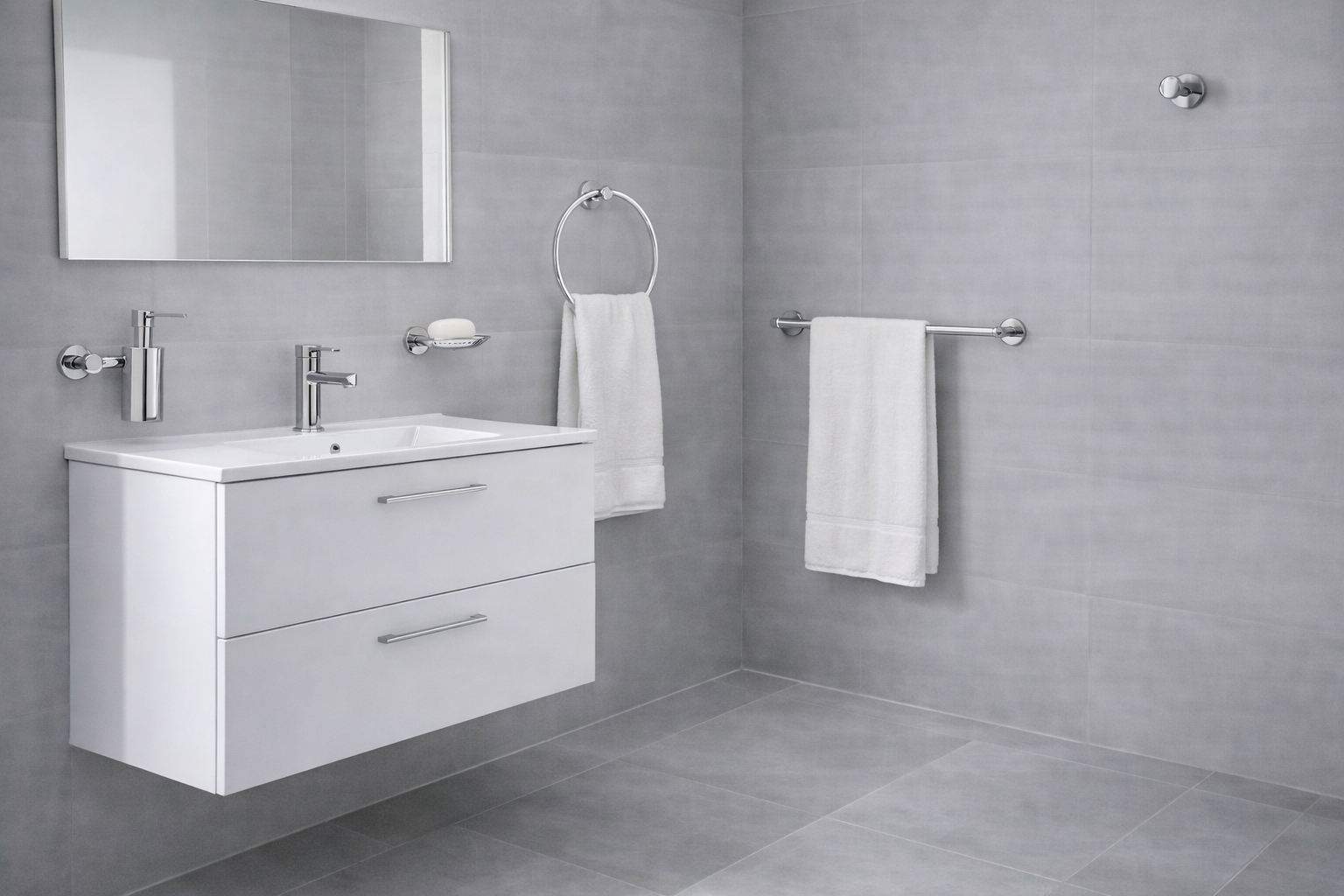 OPERA PORTE SERVIETTE 61 CM CHROME