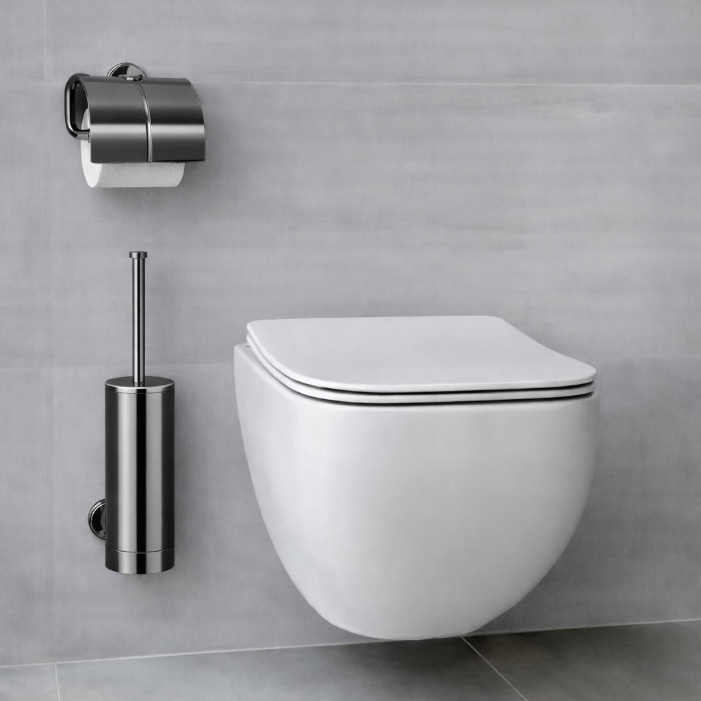 OPERA PORTE ROULEAU CHROME NOIR BROSSEE