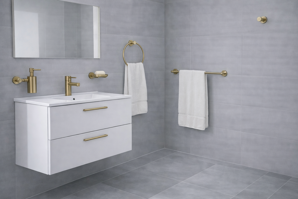 OPERA PORTE SERVIETTE 61 CM OR BROSSEE