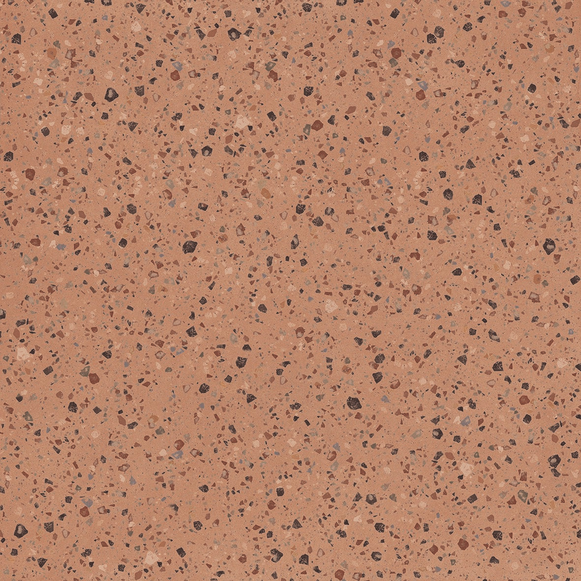 COLLECTION CARRELAGE TERRAZZO OCRE ROUGE RECTIFIE