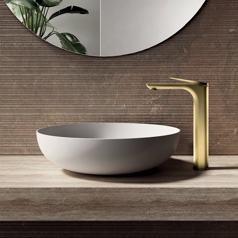 AXIS MITIGEUR LAVABO AVEC VIDAGE PUSH OPEN OR BROSSE