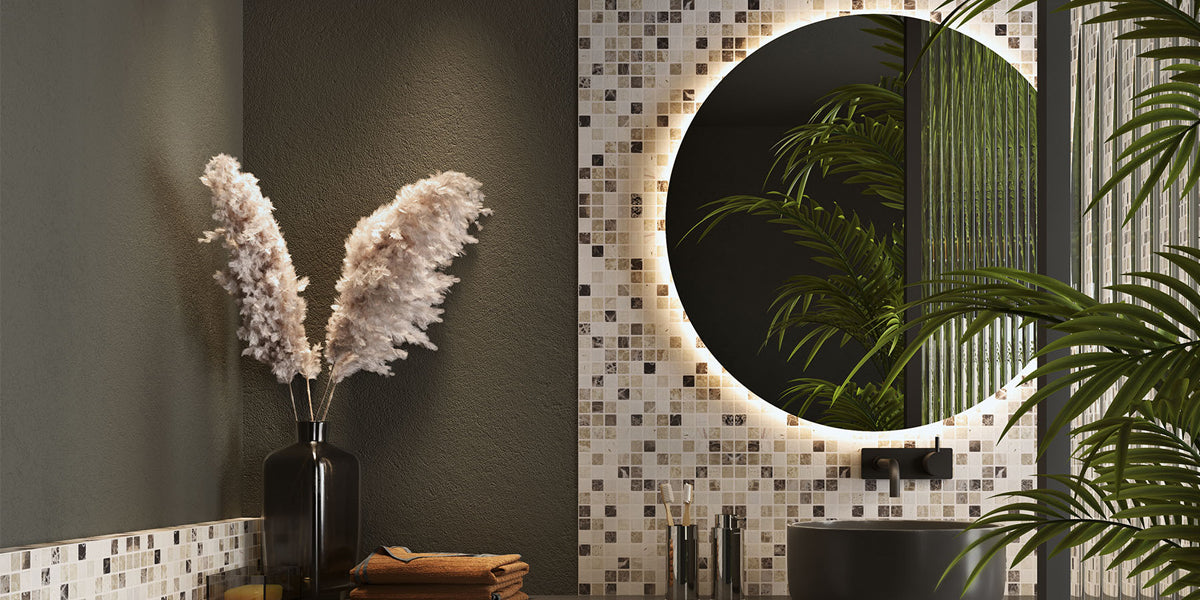 1,5x1,5 MOSAIQUE MARBRE Beige 1