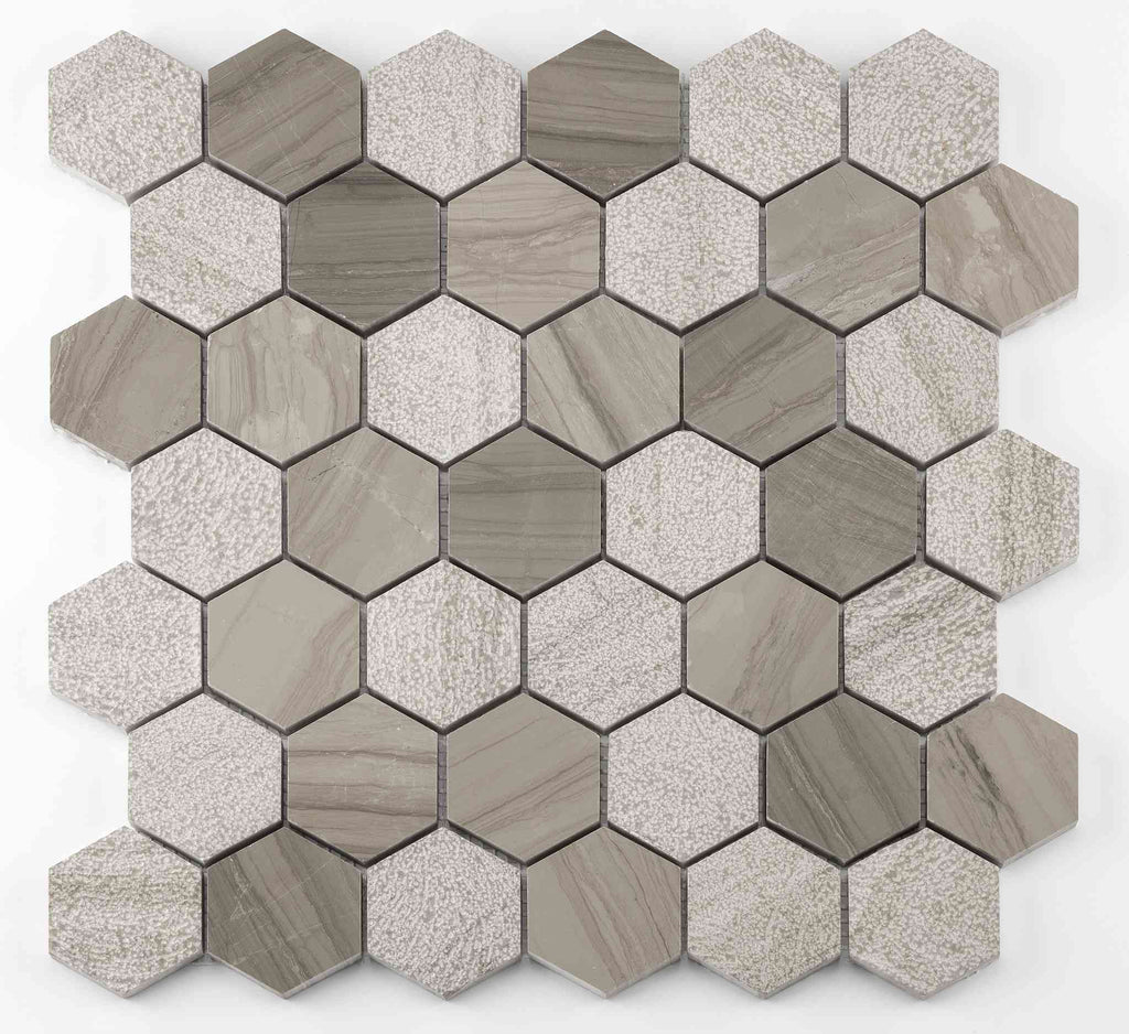 MOSAIQUE PIERRE HEXAGONE
