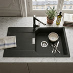 EVIER CRISTALITE URBANA 1000X510 NOIR GRAND BAC