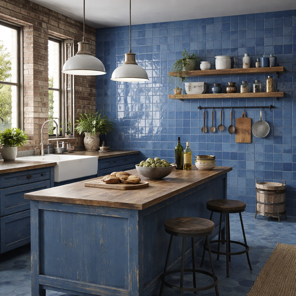 13X13 collection zellige medina bleu