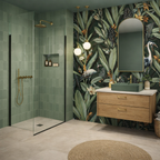 30X90 Décor chroma vegetal decor set de 3 carreaux