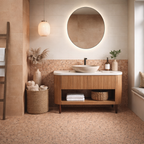 60X60 collection terrazzo ocre rouge rectifie
