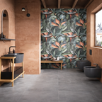 30X90 Décor 30x90 kern vegetal decor de 3 carreaux