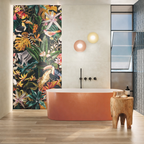 60X120 fresque decors de 2x 2 carreaux tropical