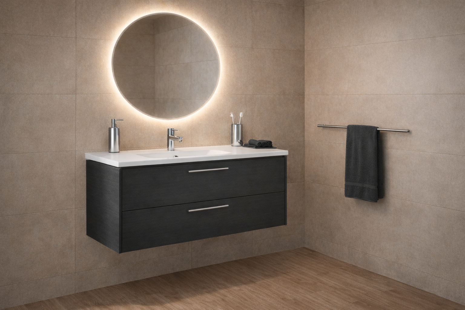 ESSENZA PORTE PEIGNOIR CHROME