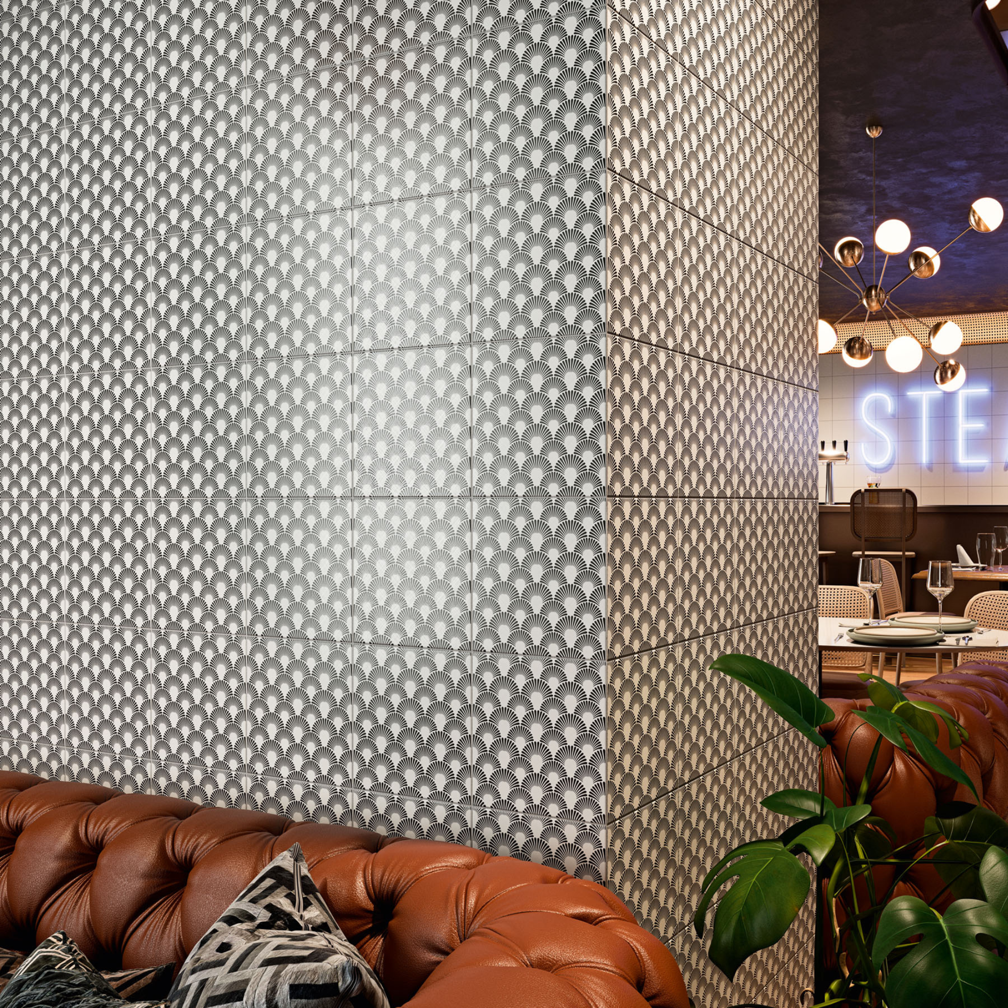 18,5X18,5 MAGUTO - motif noir ancien