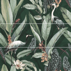 30X90 CHROMA VEGETAL DECOR SET DE 3 CARREAUX