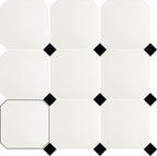 20X20 OCTA BLANC AVEC CABOCHON