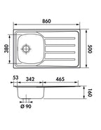 COLLECTION EVIER INOX MICRO STRUCTURE MONTERA CUVE