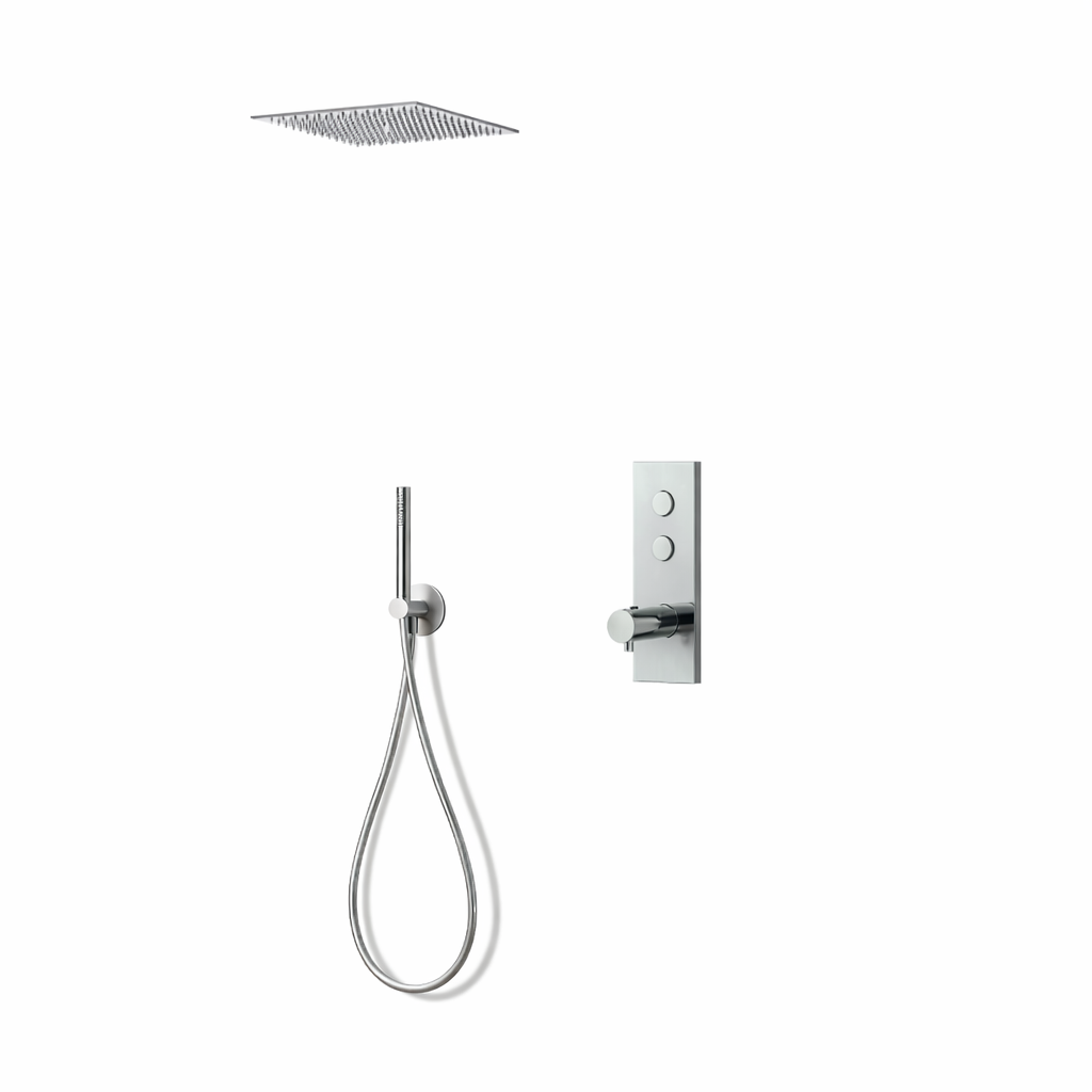 PACKS DOUCHE ENCASTRE THERMO FLOW CHROME +PLAFOND PLUIE 440CM