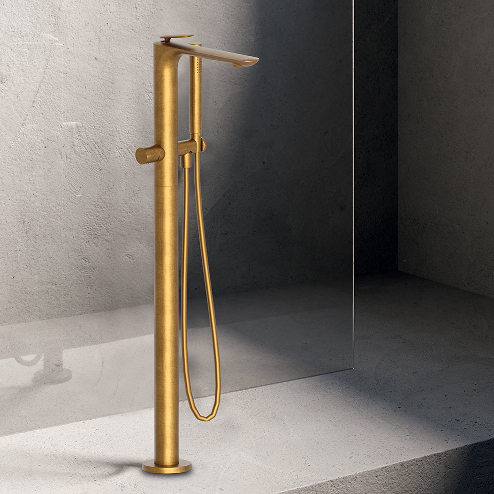 COVER MITIGEUR LAVABO HAUT AVEC VIDAGE PUSH OPEN OR BROSSEE