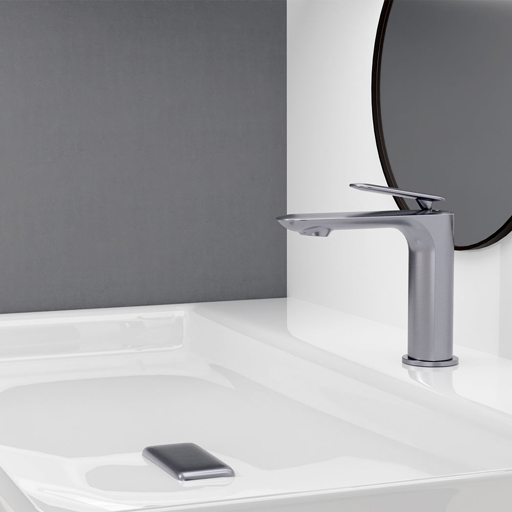 COVER MITIGEUR LAVABO HAUT AVEC VIDAGE PUSH OPEN ALU