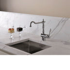 MITIGEUR CUISINE EVIER RETRO BEC ORIENTABLE CHROME