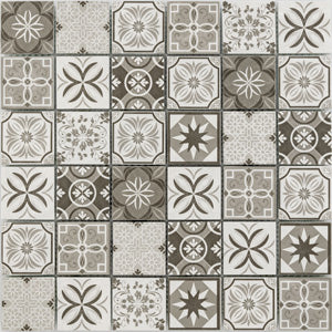 MOSAIQUE CARREAUX CIMENT VERRE