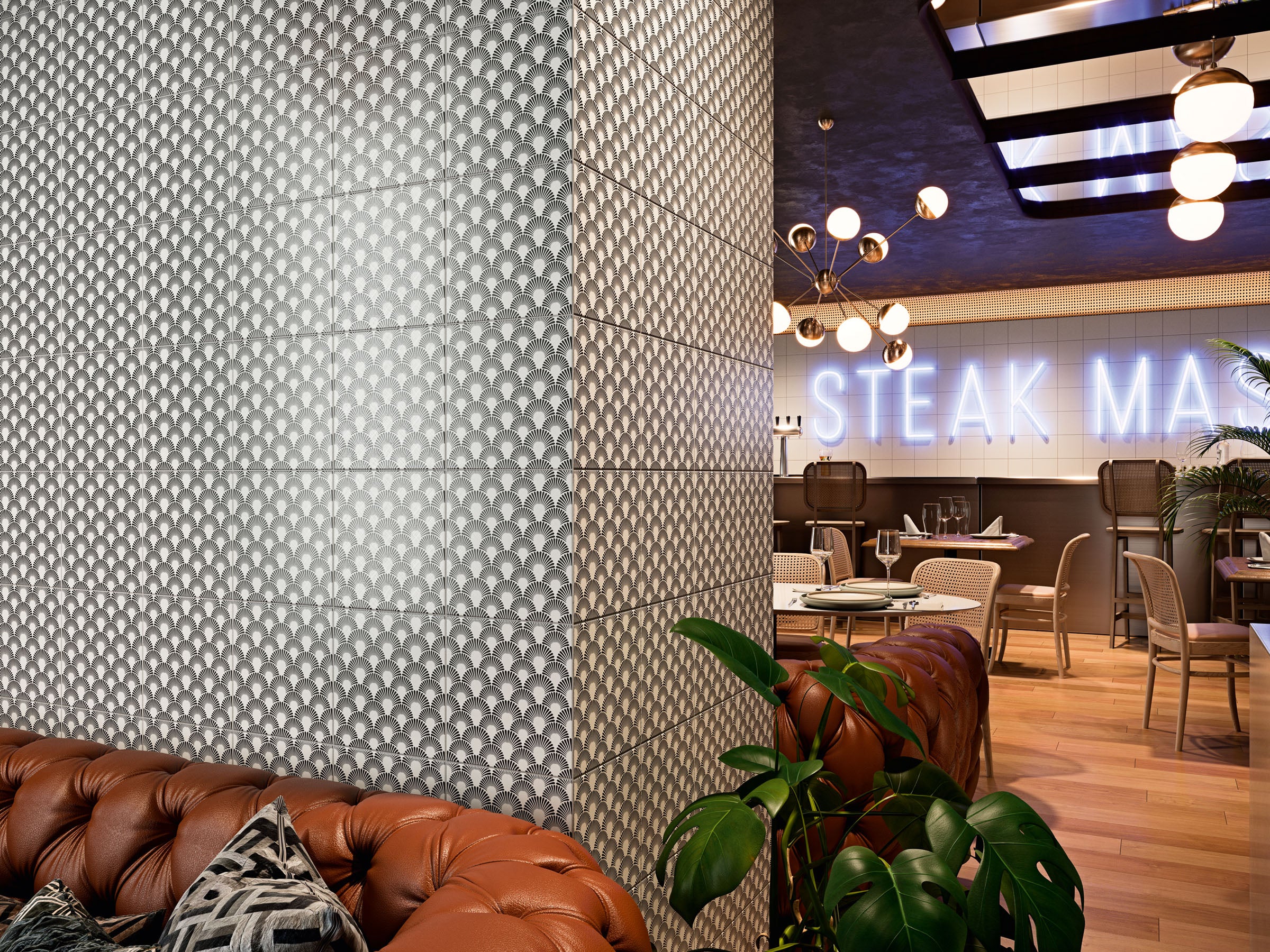 18,5X18,5 MAGUTO - motif noir ancien