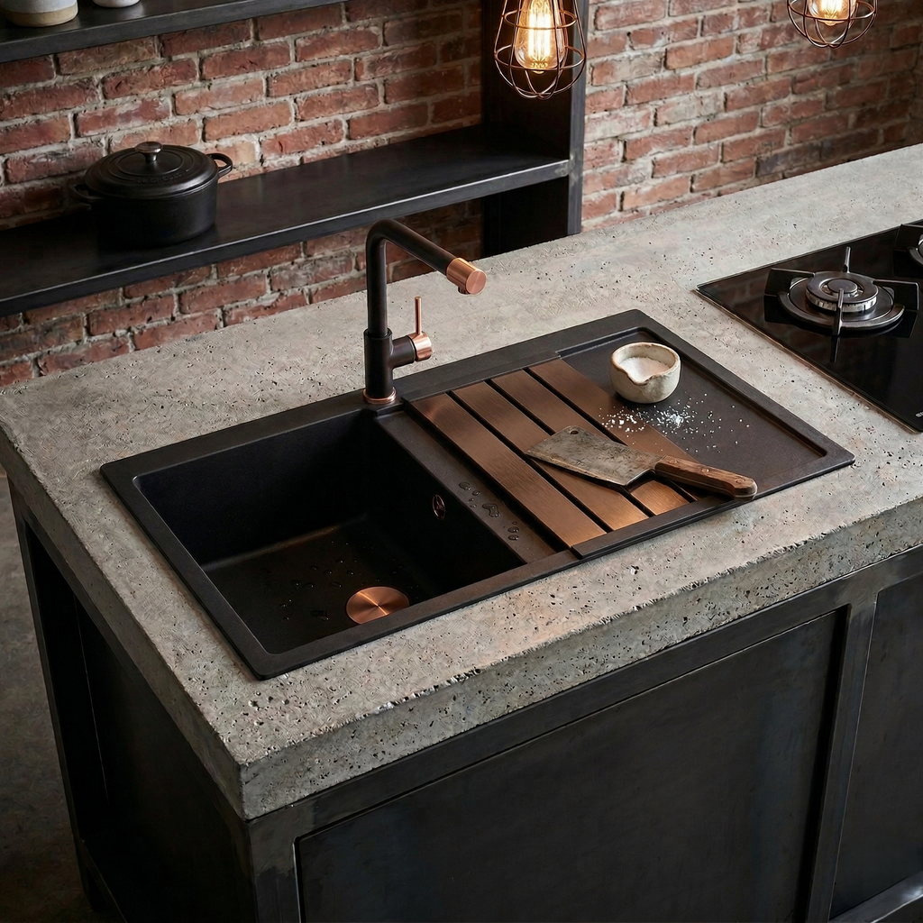 EGOUTTOIR DEPLIANT INOX CUIVRE BROSSE