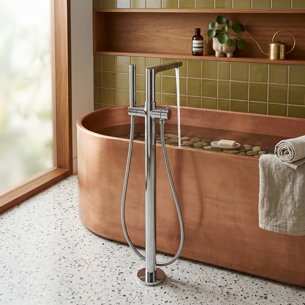 MITIGEUR BAIGNOIRE SUR PIEDS INFINITY CHROME