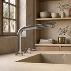 MITIGEUR CUISINE RETRACTABLE CHROME