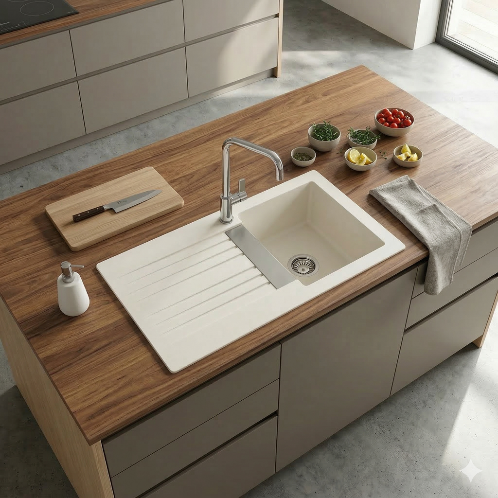 COLLECTION EVIER NATURALITE TREVIA BLANC