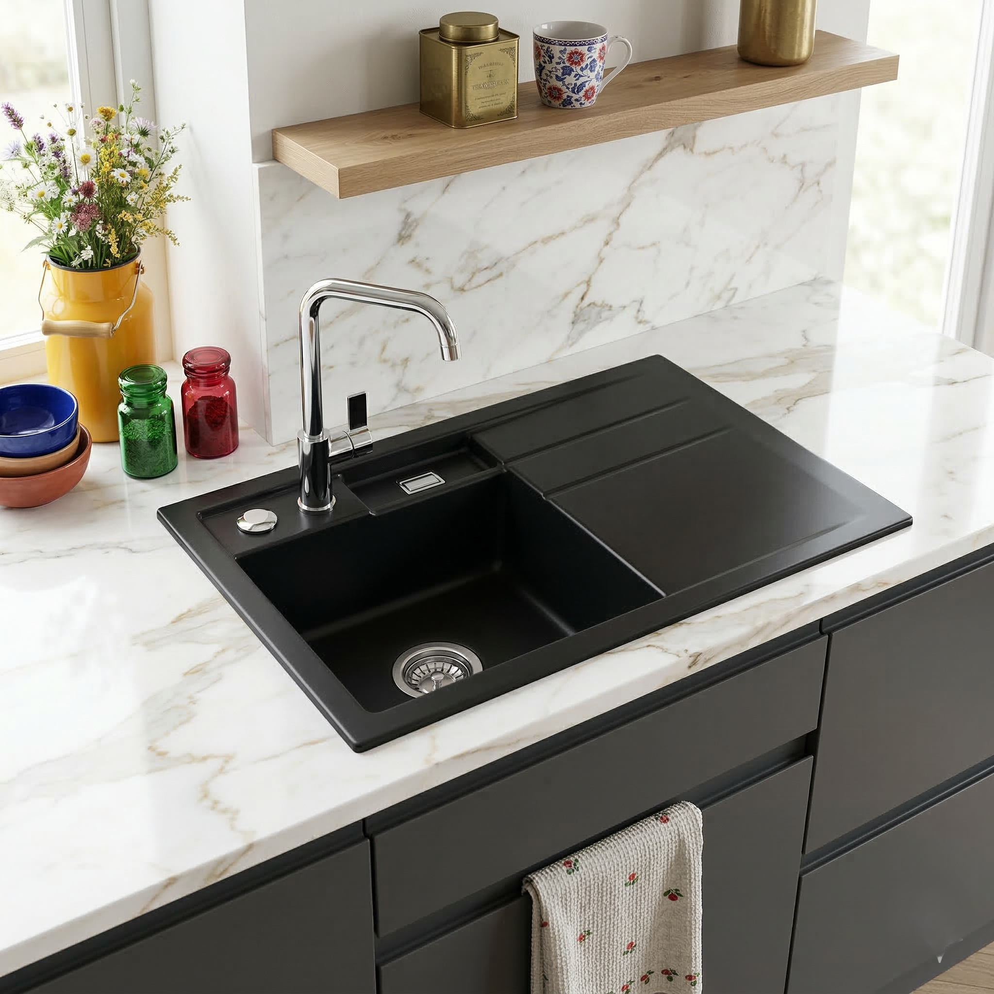 COLLECTION EVIER CERAMIQUE BELORA NOIR