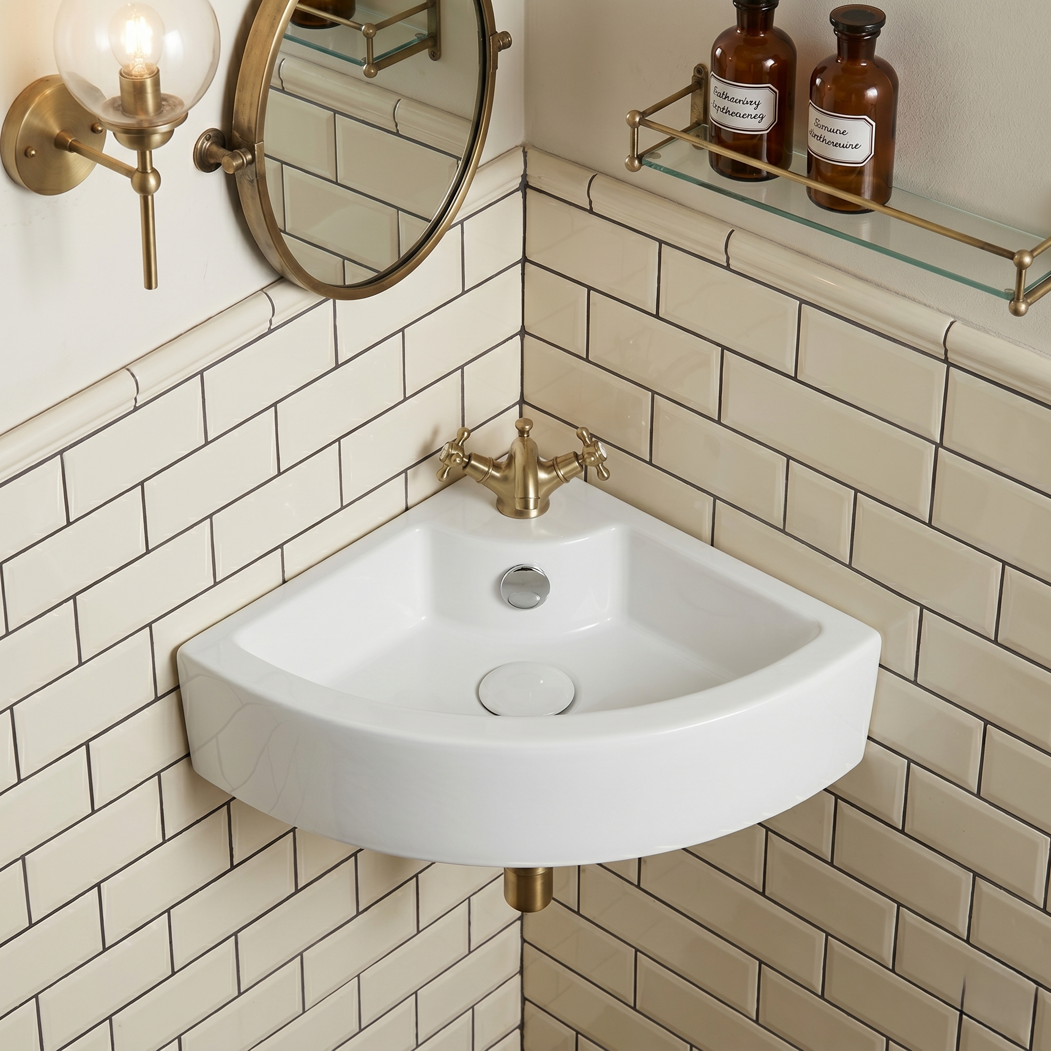 VASQUE LAVE MAIN SUSPENDUE CHERONA BLANC BRILLANT