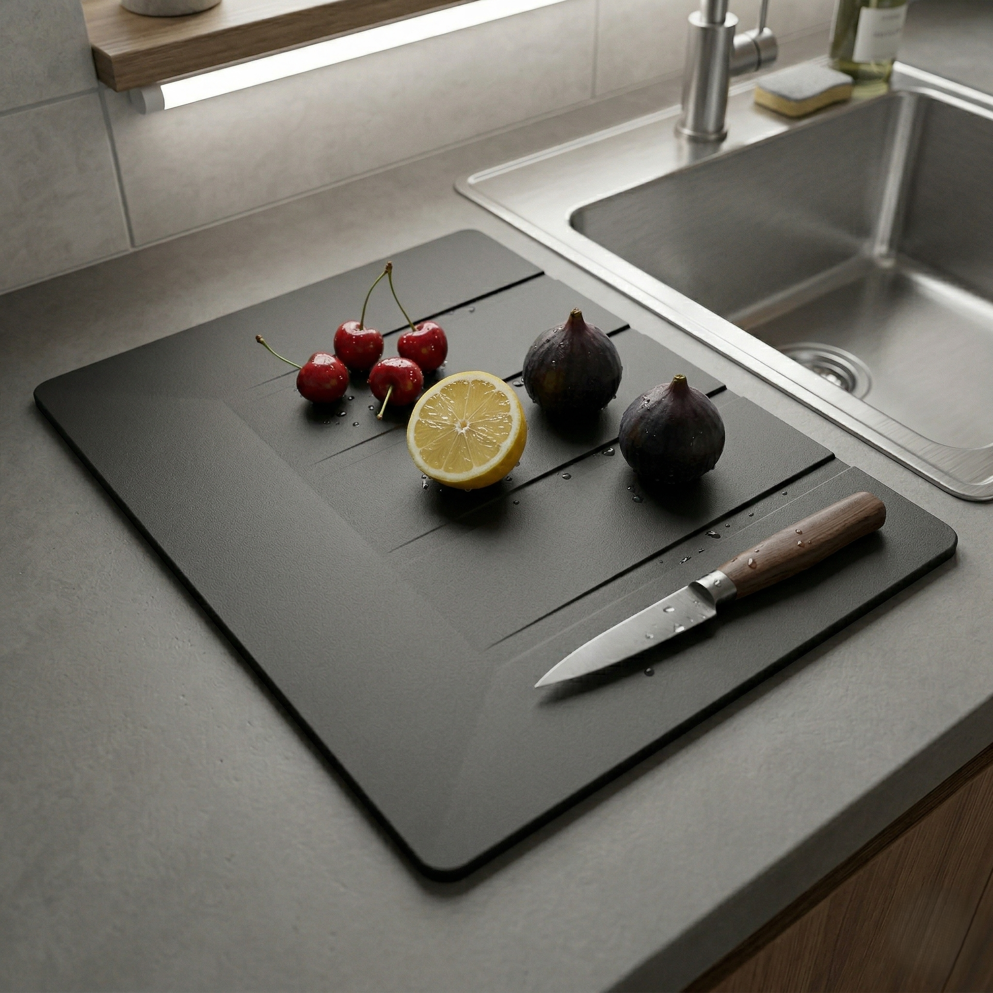 PLANCHE A DECOUPER SILICONE NOIR