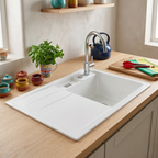 COLLECTION EVIER CERAMIQUE BELORA BLANC