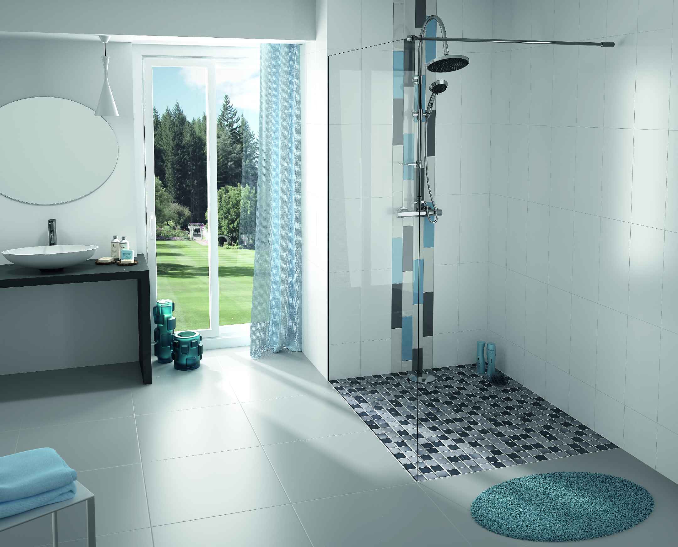 4,8X4,8 MOSAIQUE CARRELAGE ANTIDERAPANT